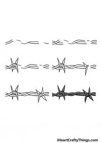 Barbed Wire Drawing Picture Drawing Skill