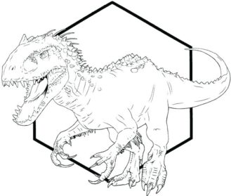 Indominus Rex Drawing Beautiful Image Drawing Skill