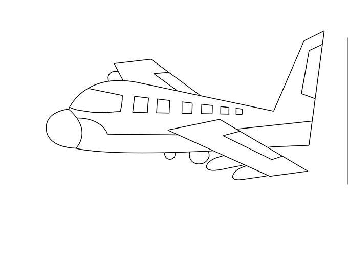 Airplane Drawing, Pencil, Sketch, Colorful, Realistic Art Images ...