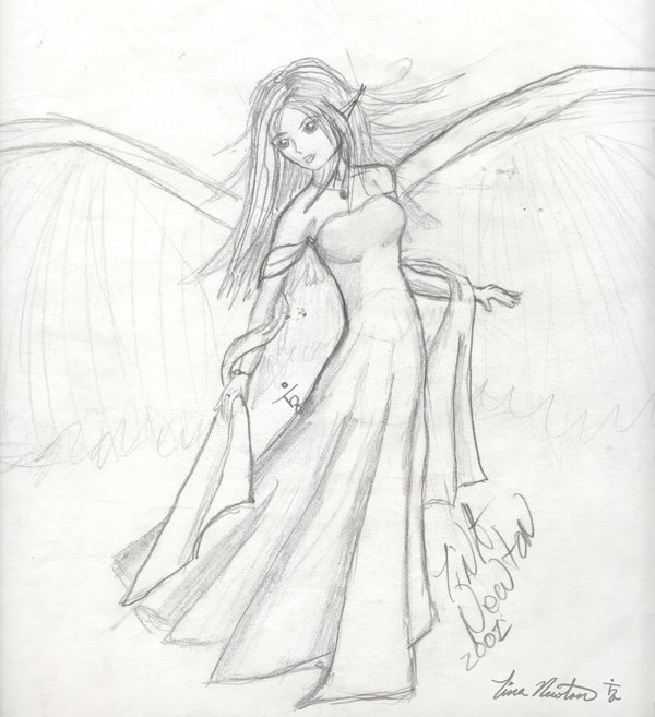 Angel 👼🏼 pencil drawing. #drawing #angel #pencildrawing  #artforyoureveryday #paperart #👼🏼 #drowningtoday | By Chie Yasuda |  Facebook