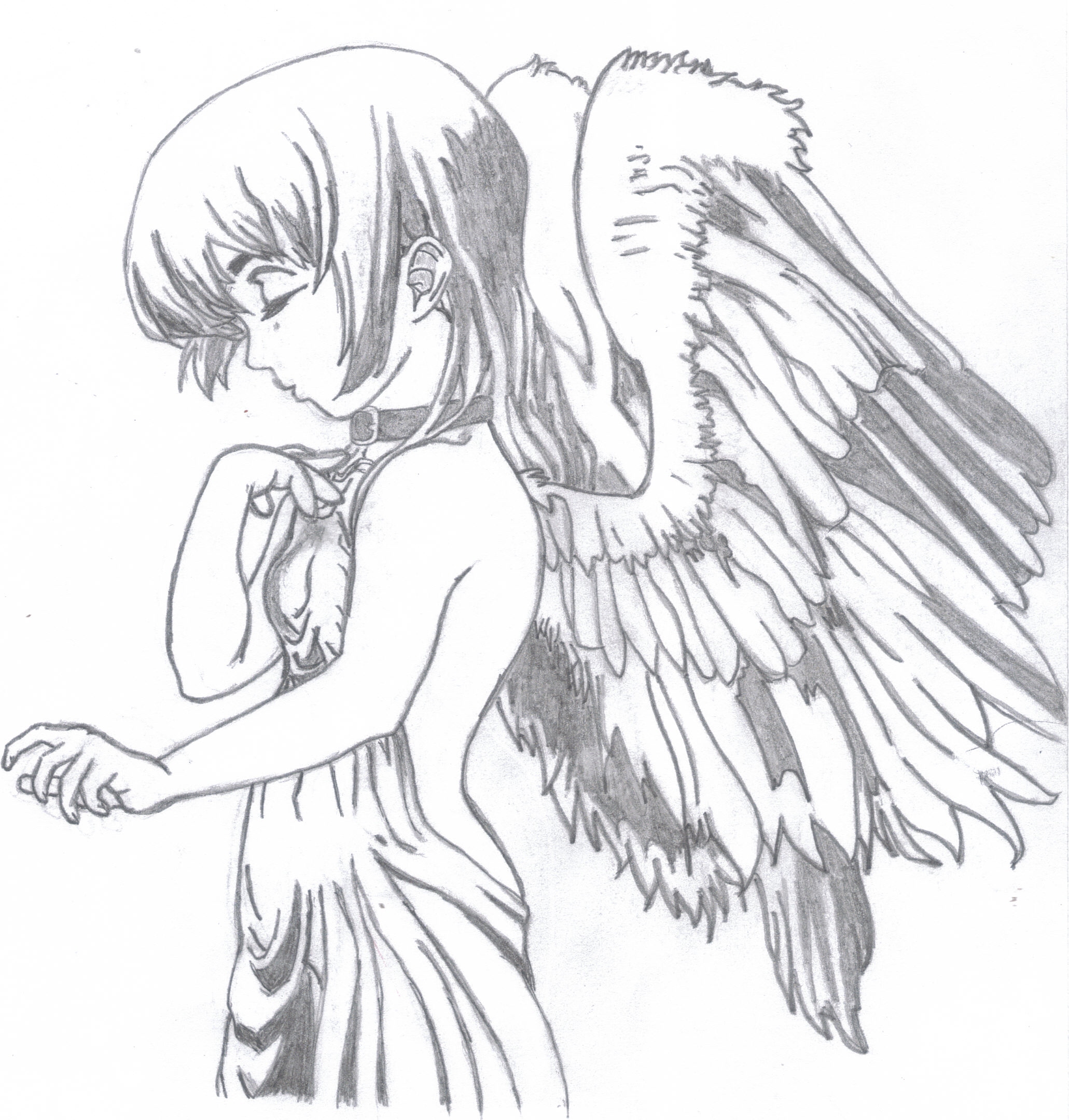Ashurrr on Twitter Anxiety angel eyes dark anime boy art  drawing madness stars monster httpstcoowOibJIyKe  X