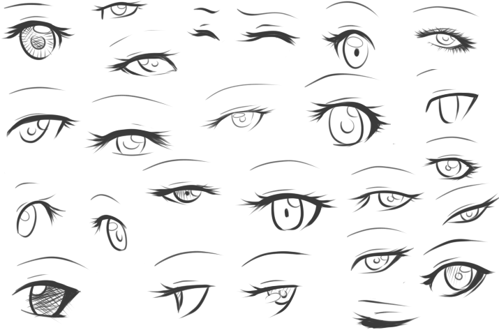 How To Draw Anime Eyes Step by Step  2 Examples