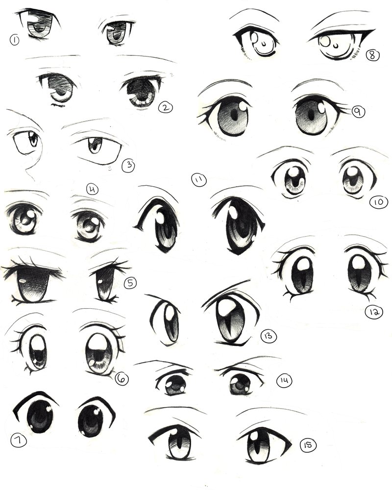 Anime Eyes Male Vector Images over 3400