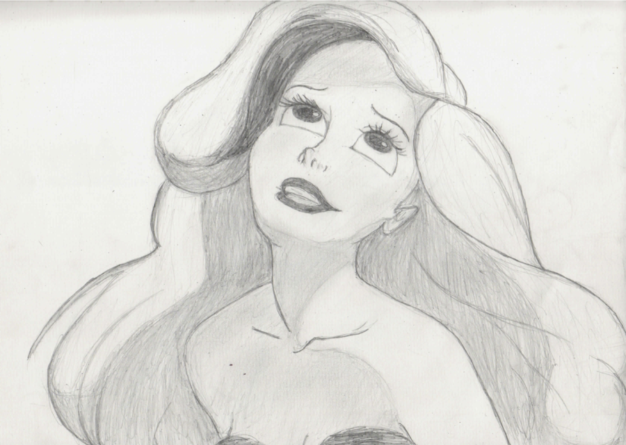 Mermaid Ariel! Drawing is drawn with pencils! — Steemit