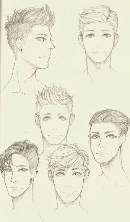 How to Draw Male Hair Step by Step  EasyDrawingTips