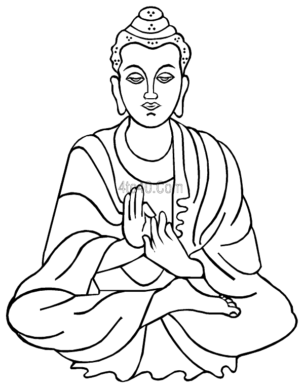 Gautam Buddha Outline