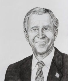 George W Bush Drawing Picture - Drawing Skill