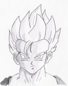 Gohan Realistic Drawing - Drawing Skill