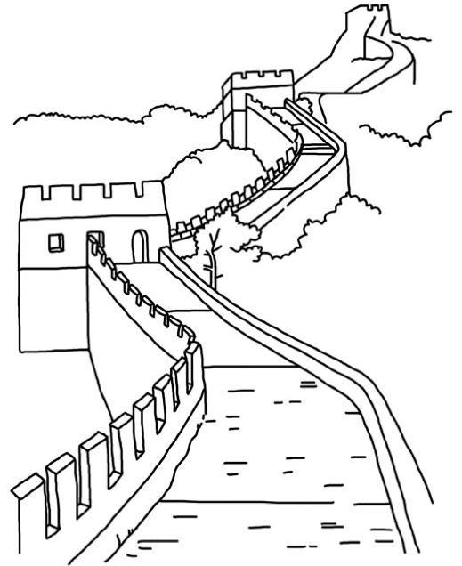 Great Wall Of China Drawing Skill Page 2