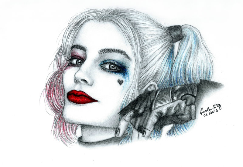 Harley Quinn Poison Ivy Joker Batman Drawing, harley quinn, comics, child  png | PNGEgg