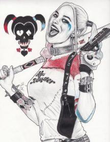 Harley Quinn Photo Drawing - Drawing Skill