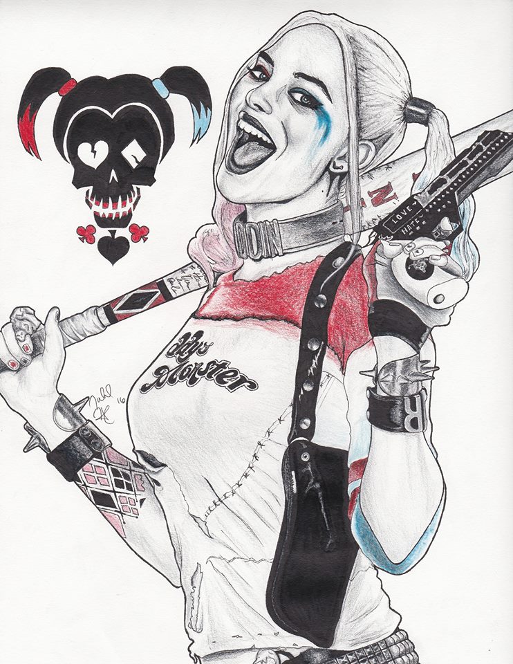 Harley Quinn art, Harley Quinn Joker Drawing Cartoon, harley, heroes,  chibi, dc Comics png | PNGWing