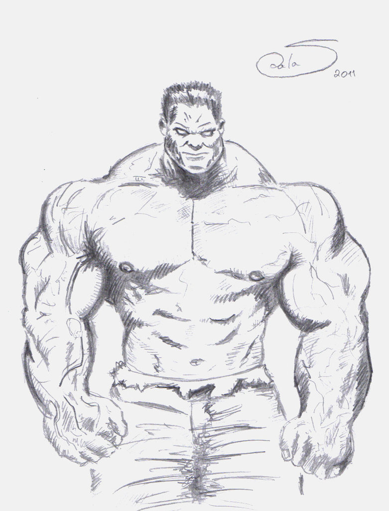 The Hulk | Giclée Fine Art Print | Charcoal Drawing – Subhaan Art