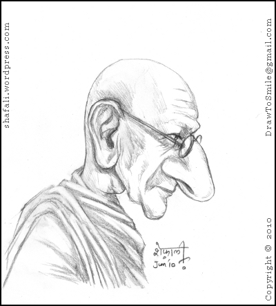 Download HD How To Draw Mahatma Gandhi - Mahatma Gandhi Drawing Easy  Transparent PNG Image - NicePNG.com