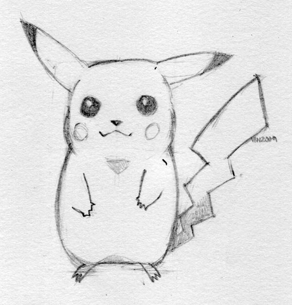 realistic pokemon drawings in pencil