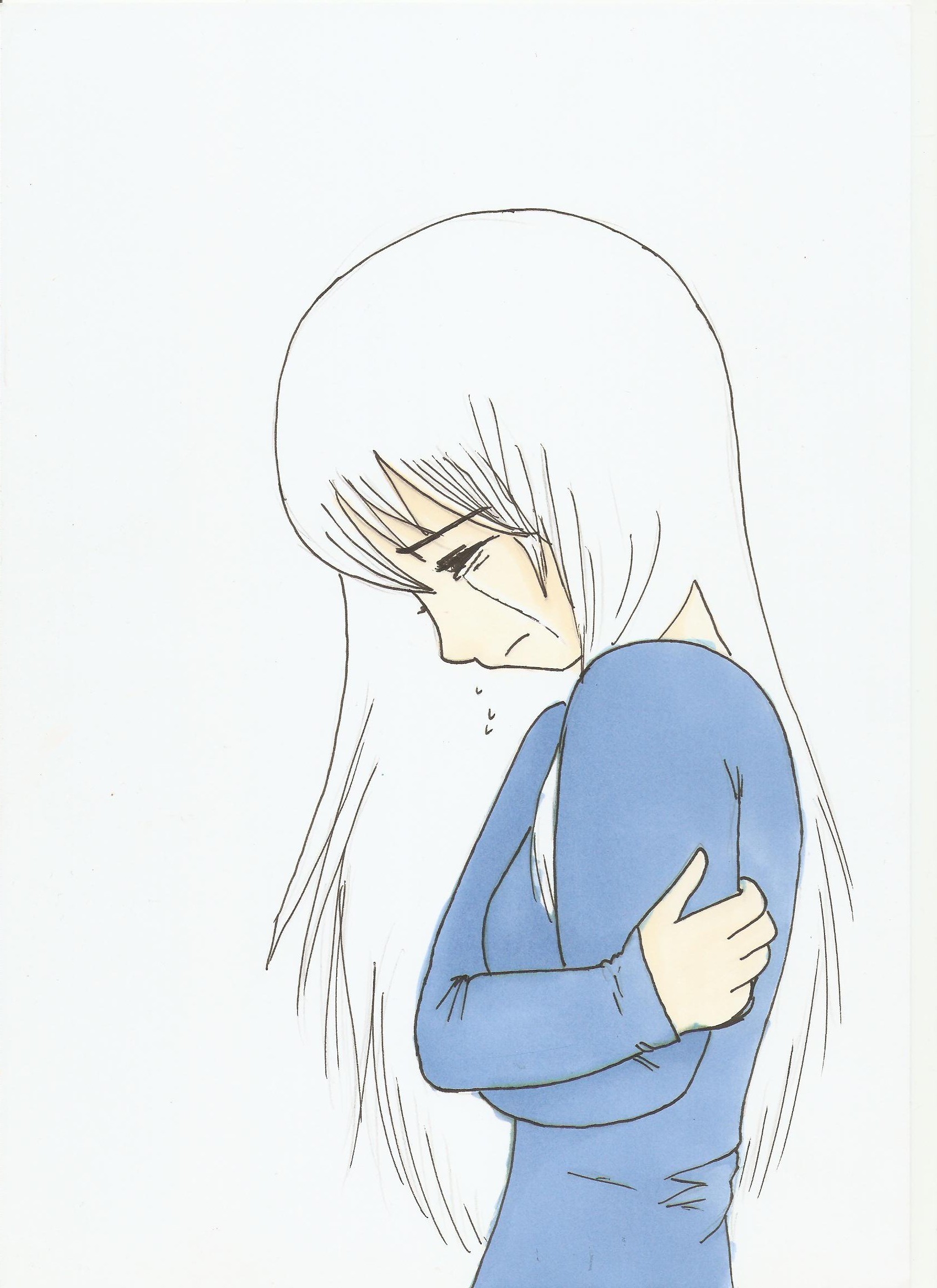Crying Anime Girl  Art  Katalaynet