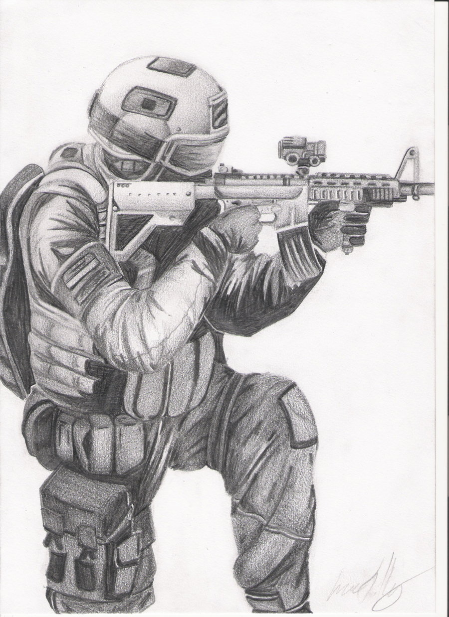 Sniper Soldier Drawing Easy / In this episode i show you how to draw ...