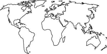 World Map High-Quality Drawing - Drawing Skill