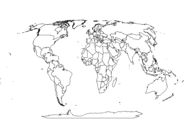 World Map Realistic Drawing - Drawing Skill