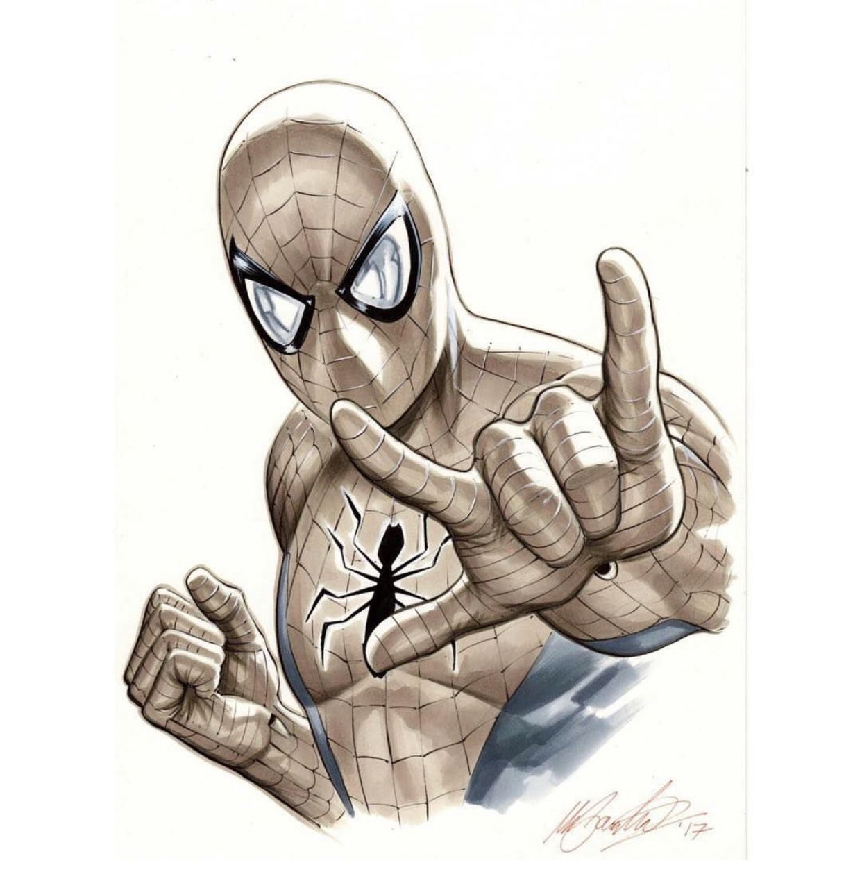 Drawings, Art, Spider Man, Black and White, and White image inspiration on  Designspiration