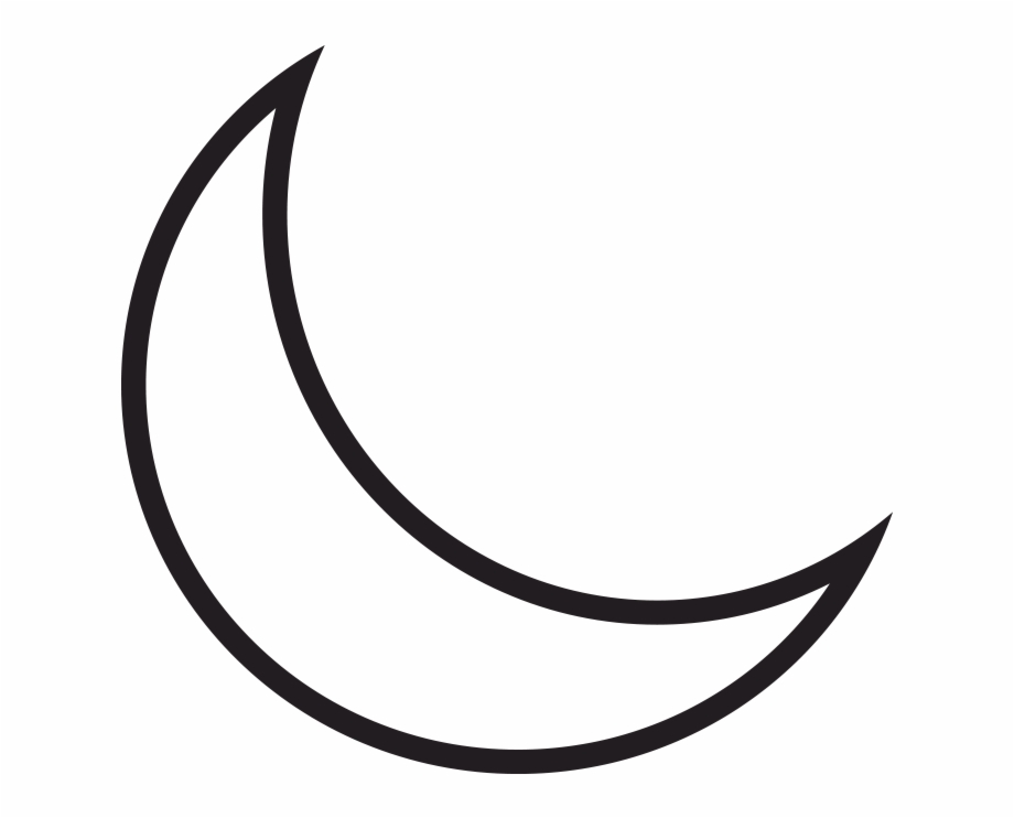 Crescent Moon Drawing Pic - Drawing Skill