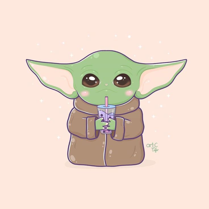 Cute Baby Yoda Drawing Picture