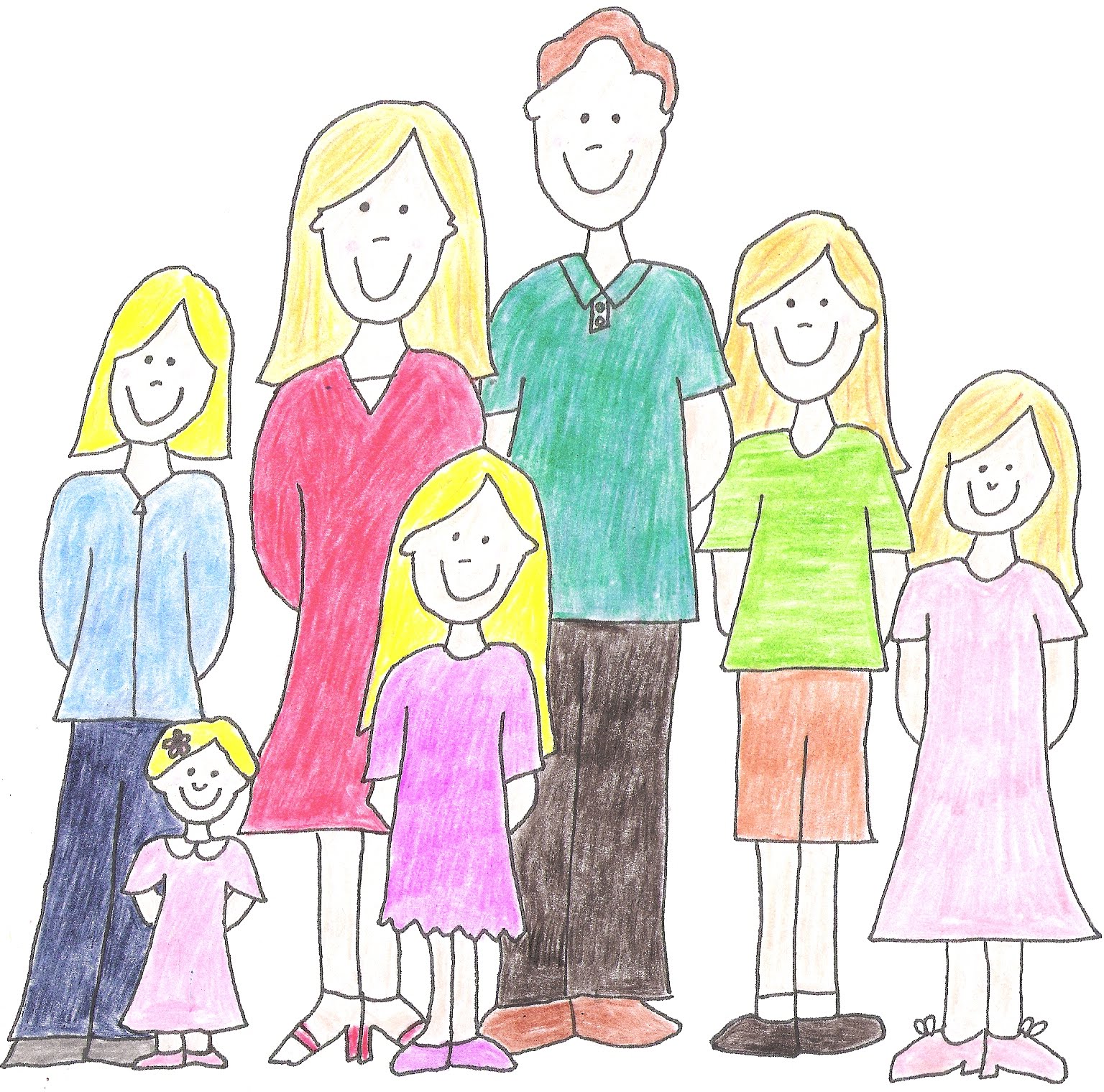 Happy family sketch pencil drawing, Stock Photo, Picture And Low Budget  Royalty Free Image. Pic. ESY-061270385 | agefotostock
