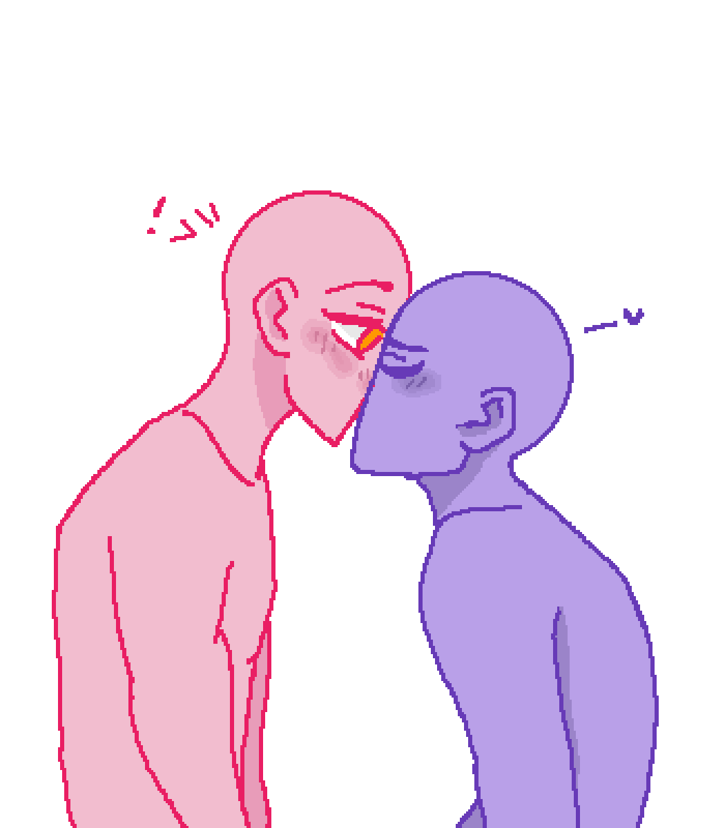 2 People Base Drawing Beautiful Image