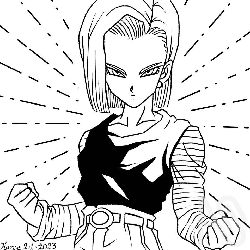 Android 18 Best Drawing