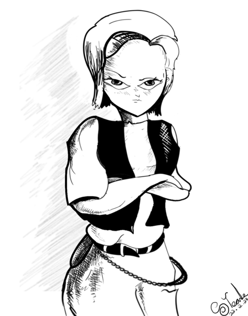 Android 18 Drawing Image