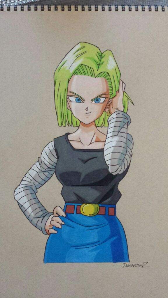 Android 18 Drawing Pic