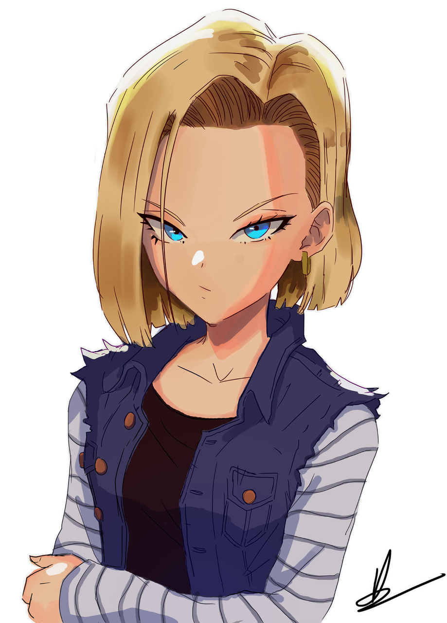 Android 18 Drawing Realistic