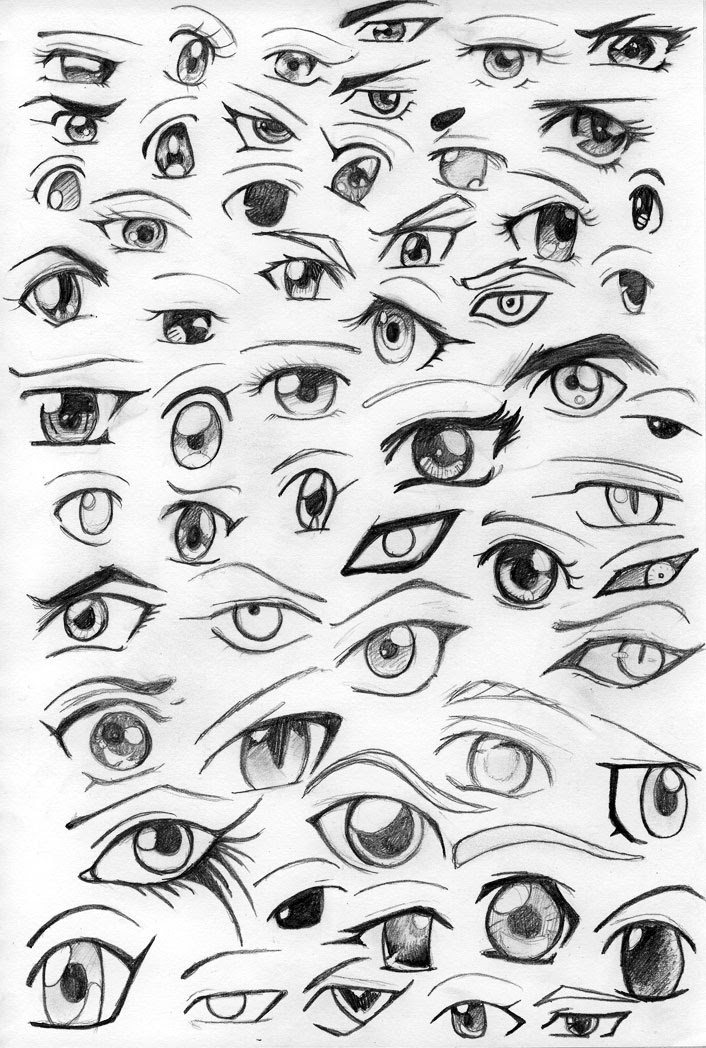 Anime Eye Drawing & Design (Printable PDF)