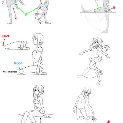 Anime Girl Poses - Free Drawing References