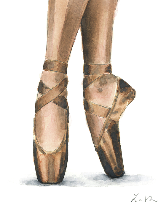 Ballet Shoes Drawing Beautiful Image