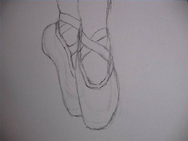 Ballet Shoes Drawing Pic