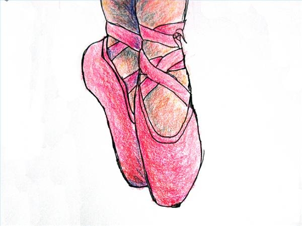 Ballet Shoes Drawing Picture