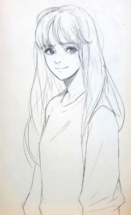 Bangs Drawing Picture