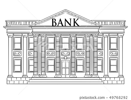 Bank Drawing High-Quality
