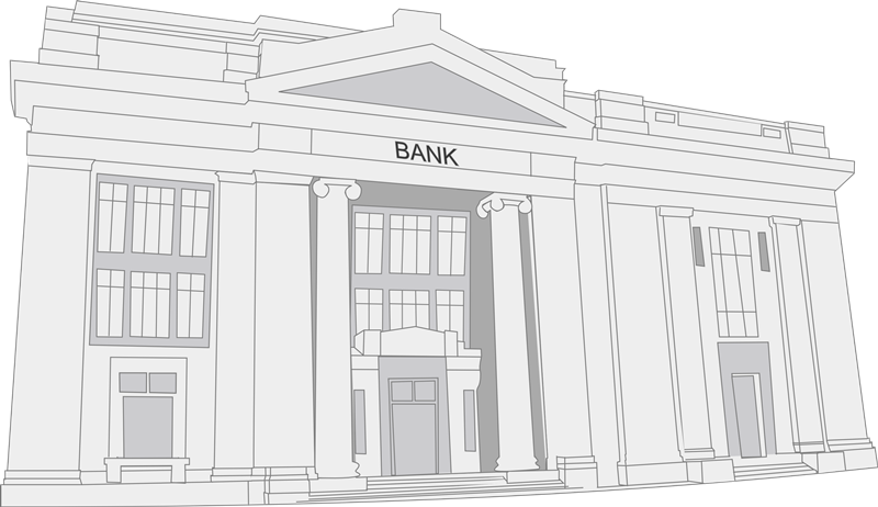 Bank Drawing Sketch
