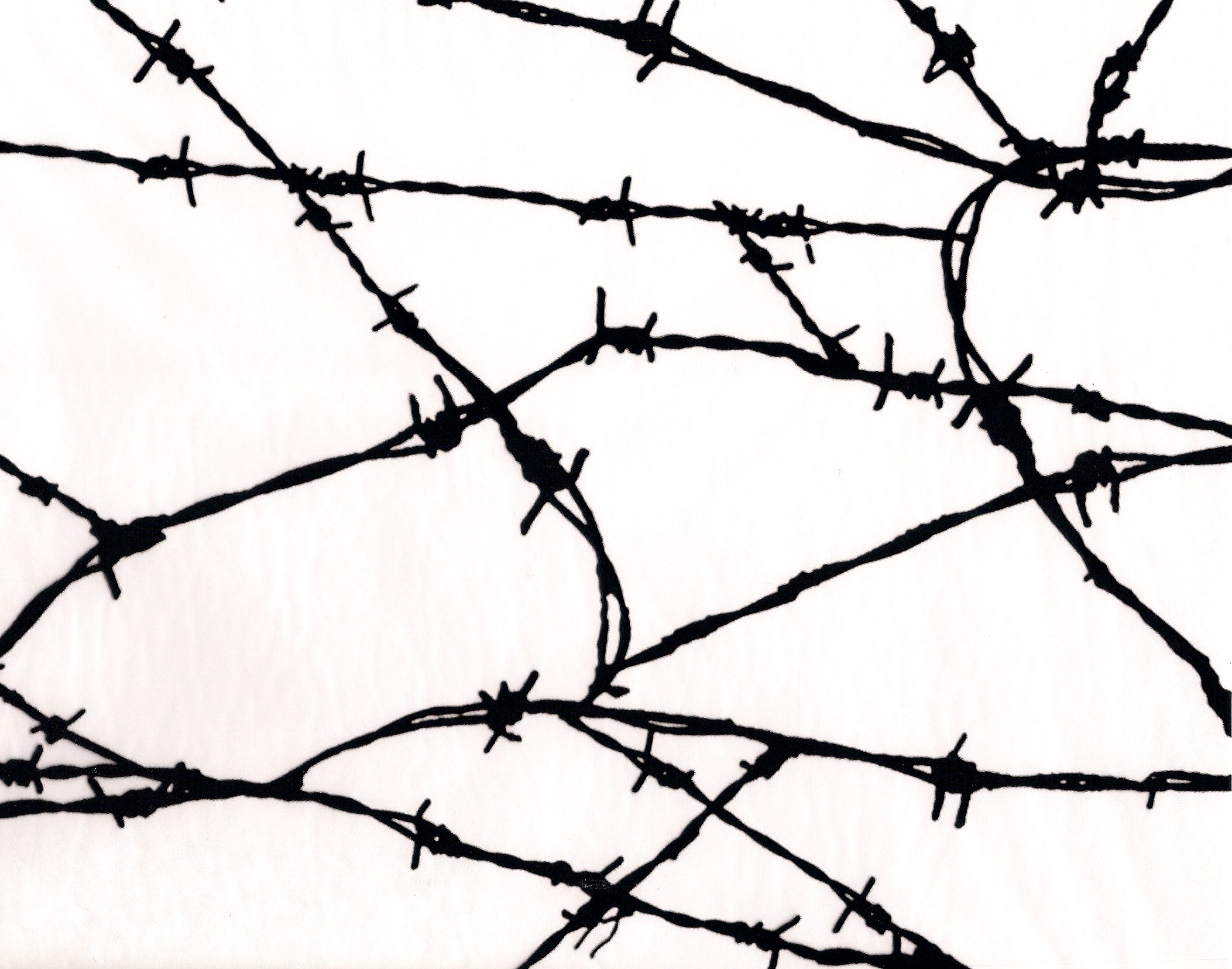 CC BY-NC-ND 4.0 image/jpeg Resolution: 2105×1655, File size: 598Kb, Black Barbed Wire Drawing