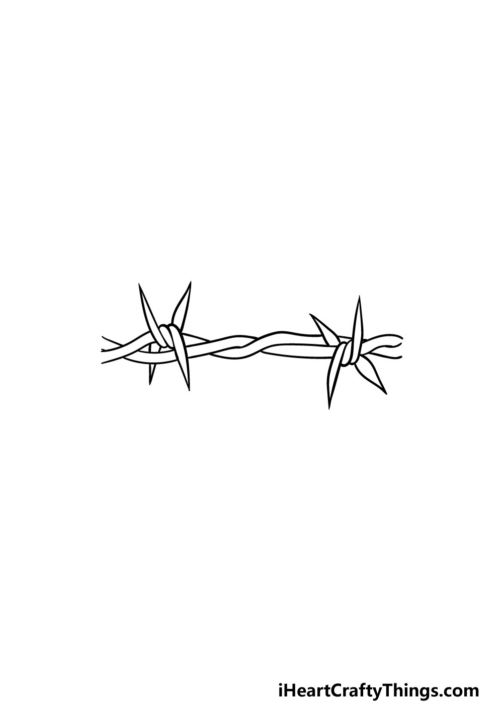 Barbed Wire Drawing Sketch