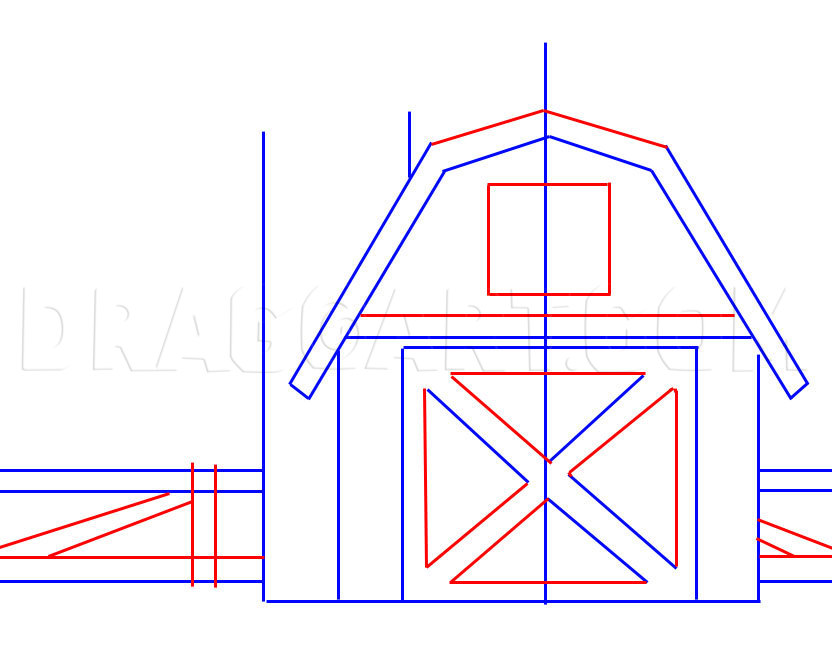 Barn Drawing Picture