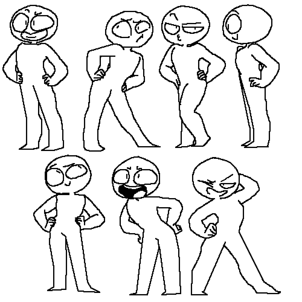 Base Poses Drawing Art