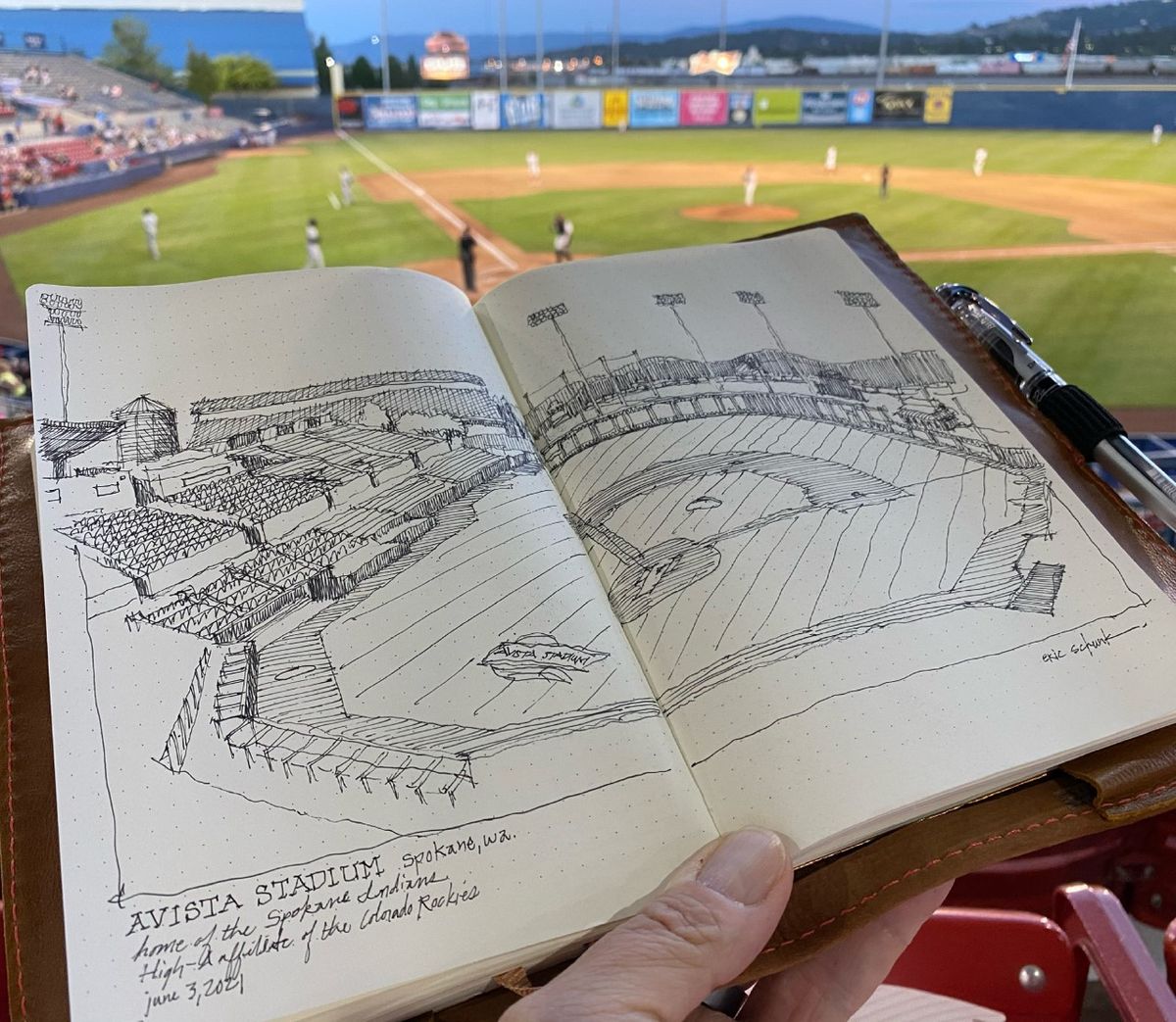 Baseball Field Drawing High-Quality