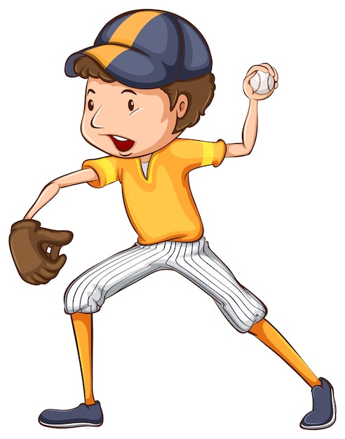 Baseball Player Drawing Beautiful Image