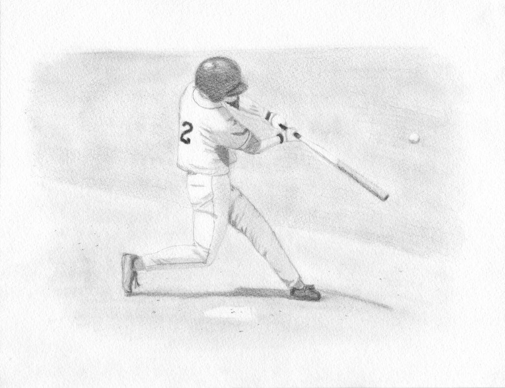 Baseball Player Drawing Images