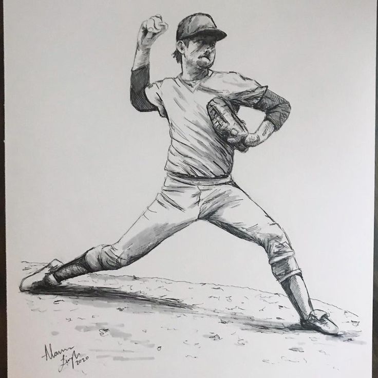 Baseball Player Drawing Photos