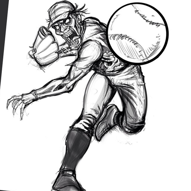 Baseball Player Drawing Realistic