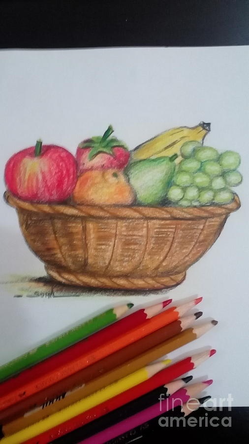 Basket Drawing Realistic